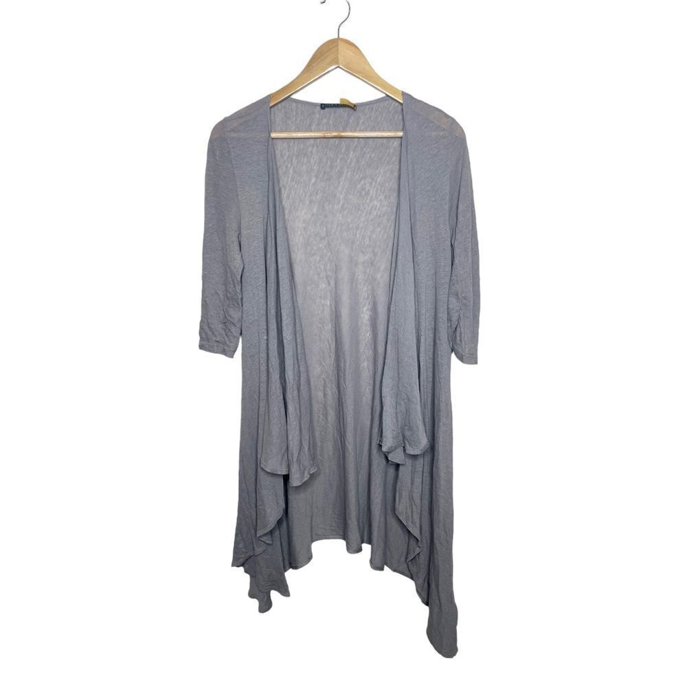 Alice + Olivia Grey Open Cardigan